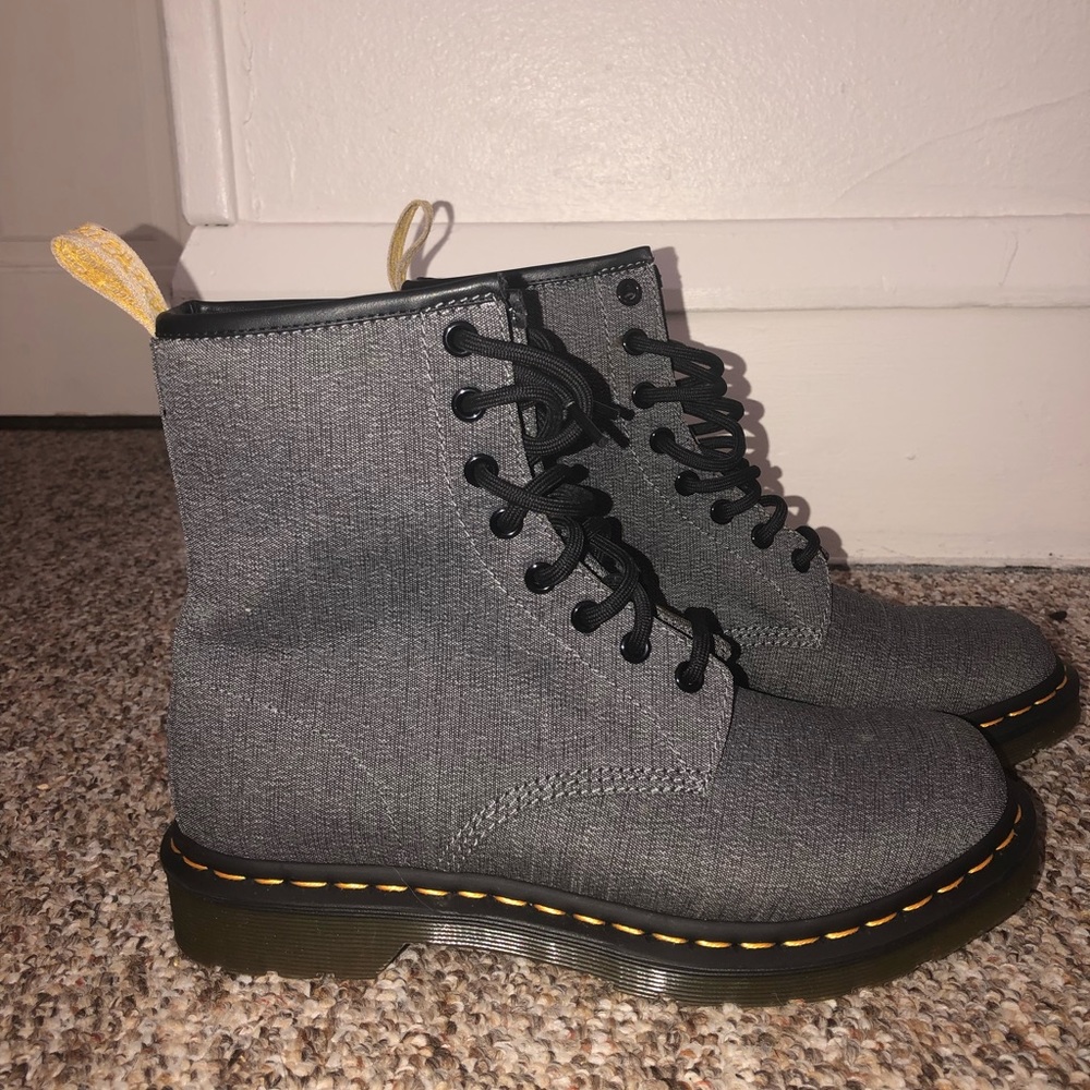 Vegan Castel Dr. Martens- Medium Gray - Picture 1 of 4